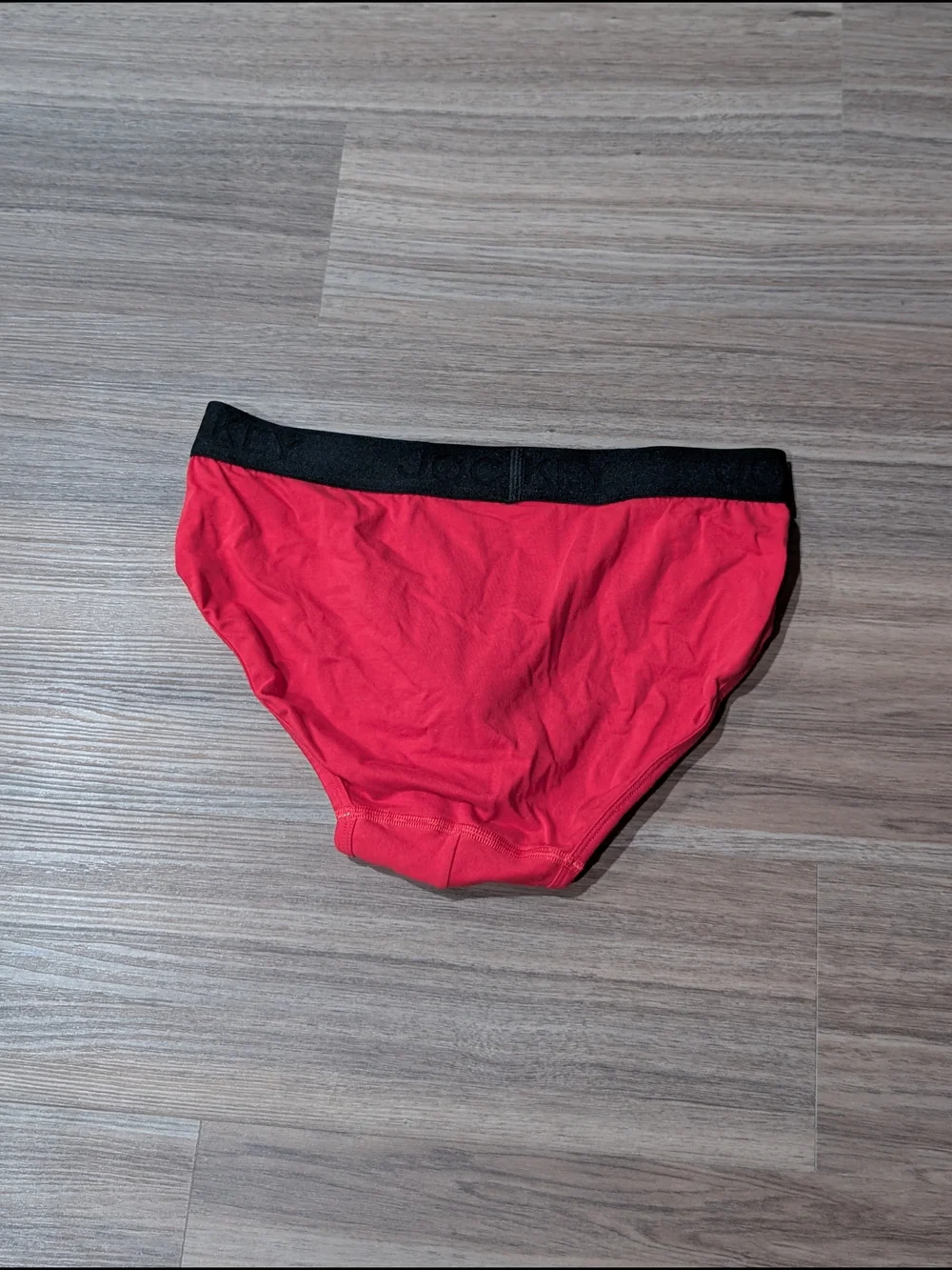 Jockey Red Briefs with Black Waistband